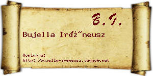 Bujella Iréneusz névjegykártya